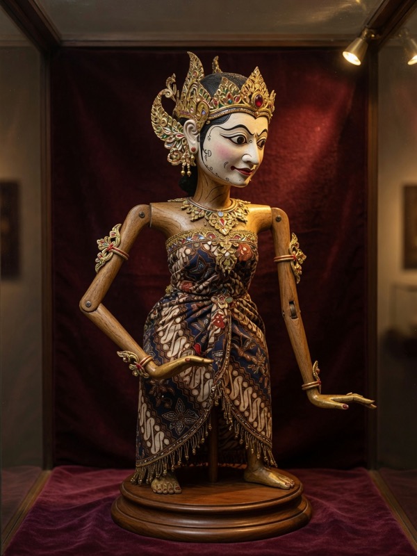 Biểu diễn múa rối bóng truyền thống Indonesia